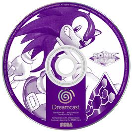 Artwork on the Disc for Sonic Shuffle on the Sega Dreamcast.