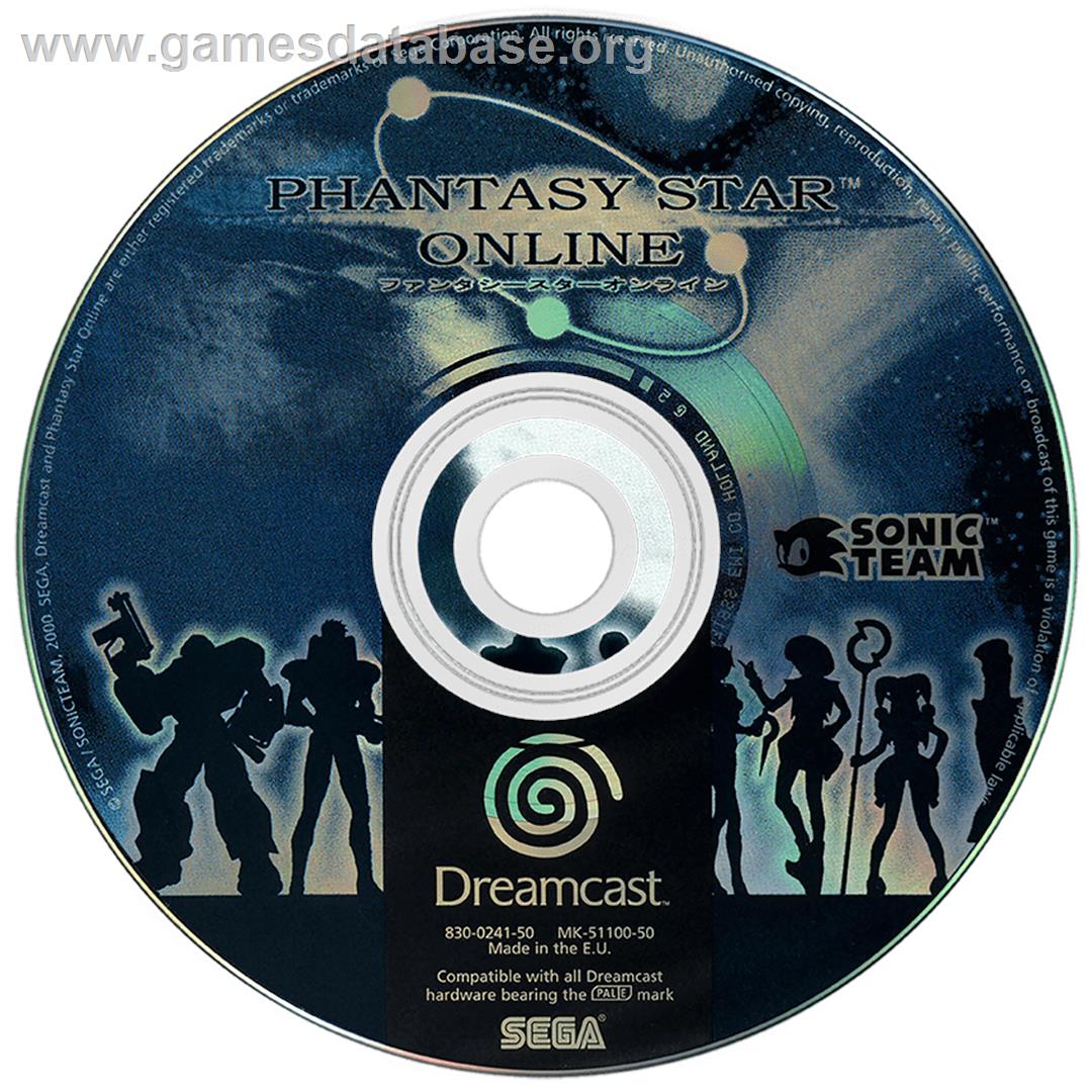 Phantasy Star Online - Sega Dreamcast - Artwork - Disc