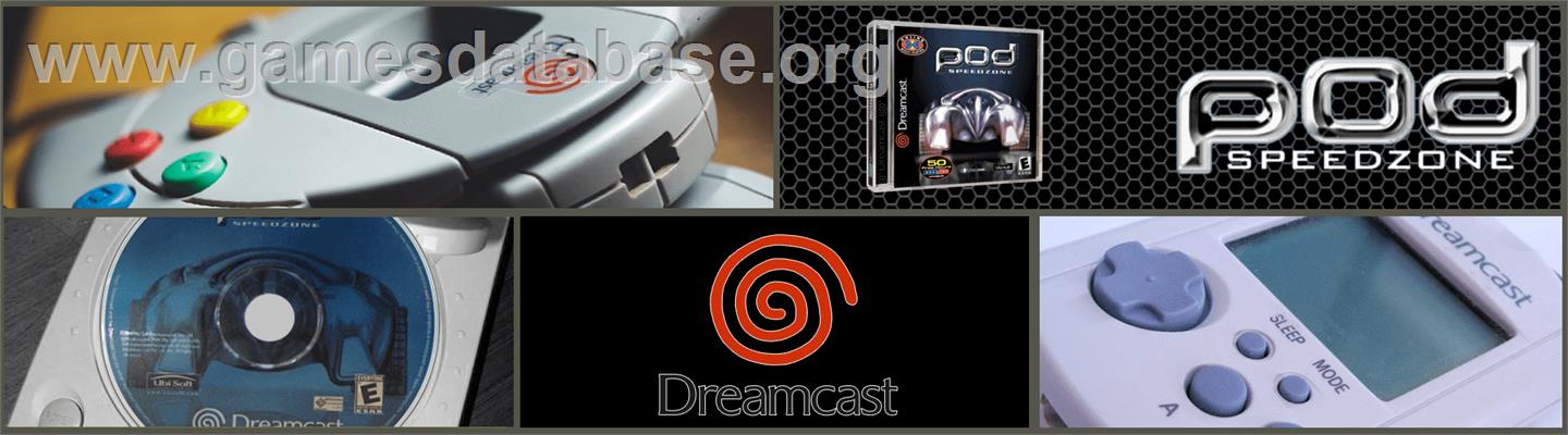 POD SpeedZone - Sega Dreamcast - Artwork - Marquee