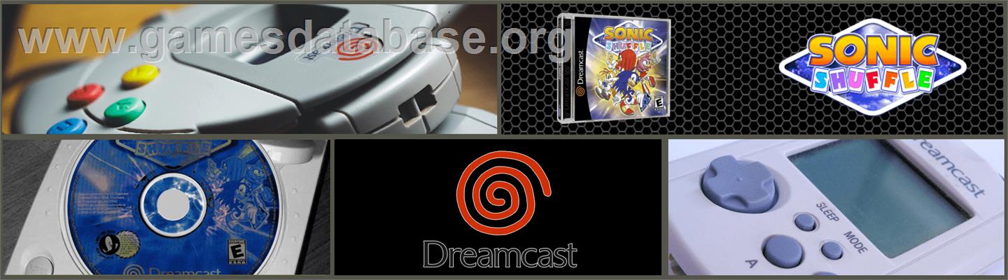 Sonic Shuffle - Sega Dreamcast - Artwork - Marquee