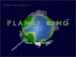 Title screen of Planet Ring on the Sega Dreamcast.