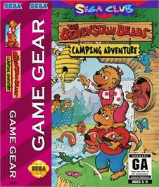 Box cover for Berenstain Bears' Camping Adventure on the Sega Game Gear.