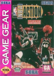 Box cover for NBA Action starring David Robinson on the Sega Game Gear.