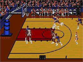 Bulls Vs Lakers NBA Playoffs Sega Genesis Game & Box No Manual 
