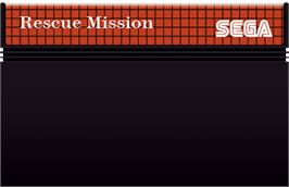 Cartridge artwork for Rescue Mission on the Sega Master System.