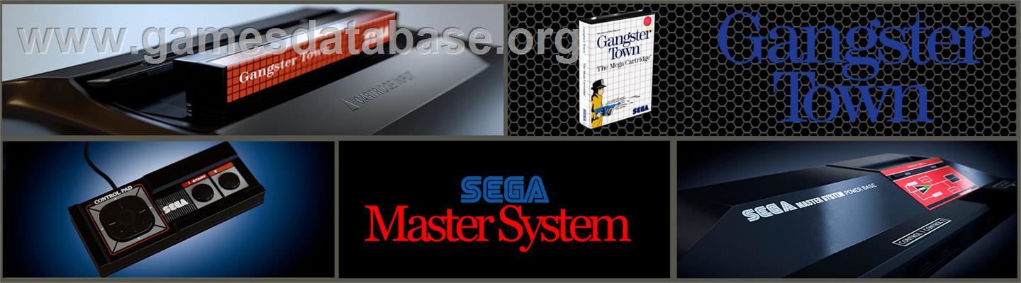 Gangster Town - Sega Master System - Artwork - Marquee