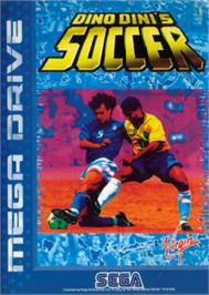 Box cover for Dino Dini's Soccer on the Sega Nomad.