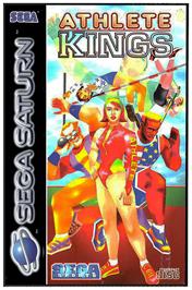 Box cover for Athlete Kings on the Sega Saturn.