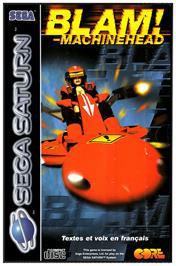 Box cover for Blam! Machinehead on the Sega Saturn.