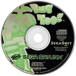 Artwork on the Disc for Bug Too on the Sega Saturn.