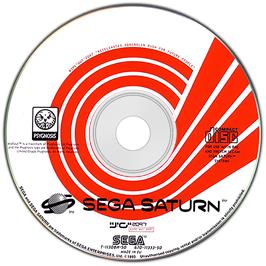 Artwork on the Disc for Wipeout 2097 on the Sega Saturn.