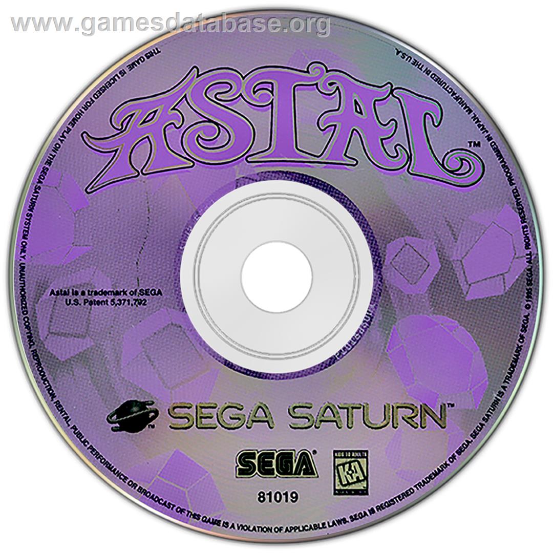 Astal - Sega Saturn - Artwork - Disc