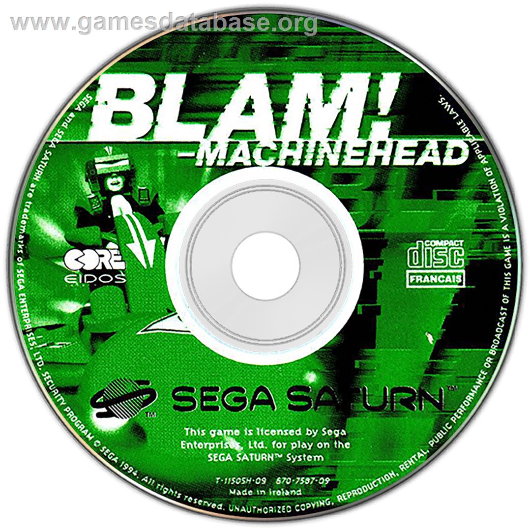 Blam! Machinehead - Sega Saturn - Artwork - Disc