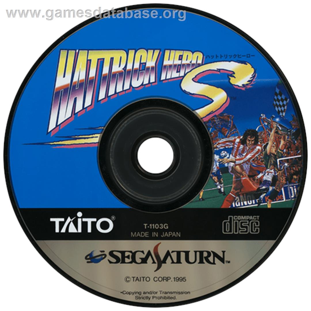Hat Trick Hero S - Sega Saturn - Artwork - Disc