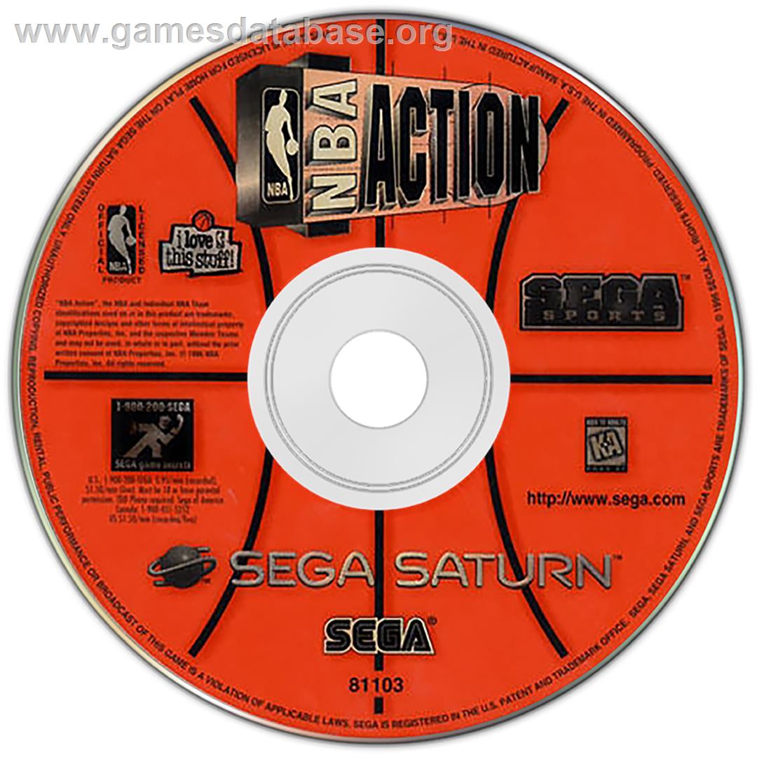 NBA Action 98 - Sega Saturn - Artwork - Disc