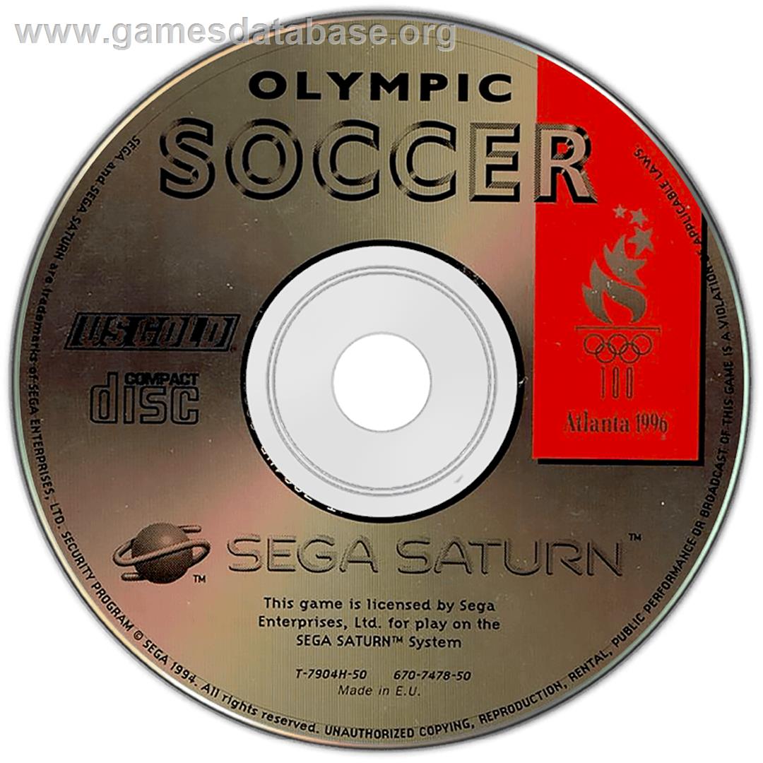 Olympic Soccer - Sega Saturn - Artwork - Disc