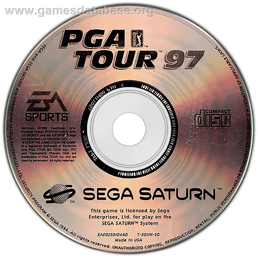 PGA Tour '97 - Sega Saturn - Artwork - Disc