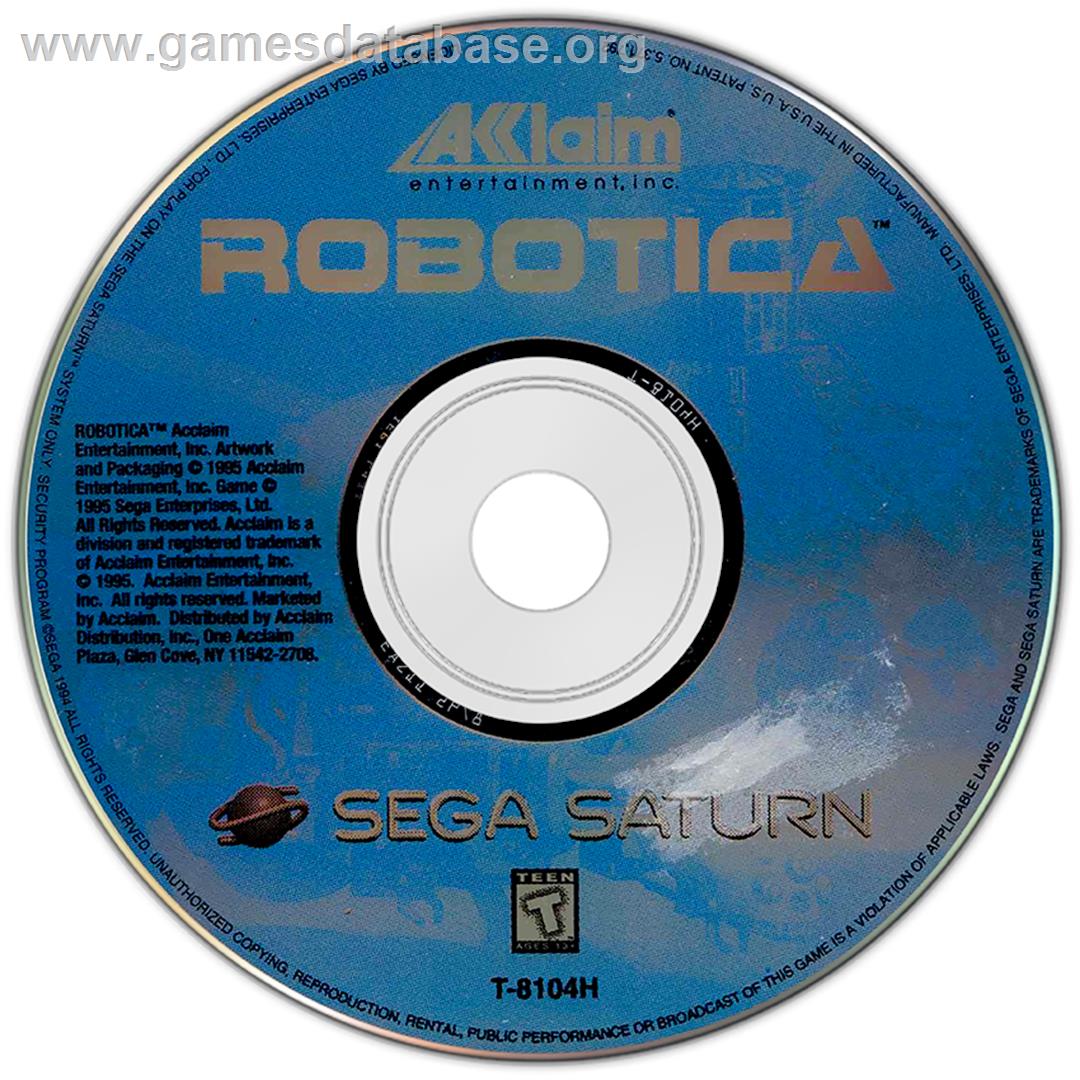 Robotica: Cybernation Revolt - Sega Saturn - Artwork - Disc