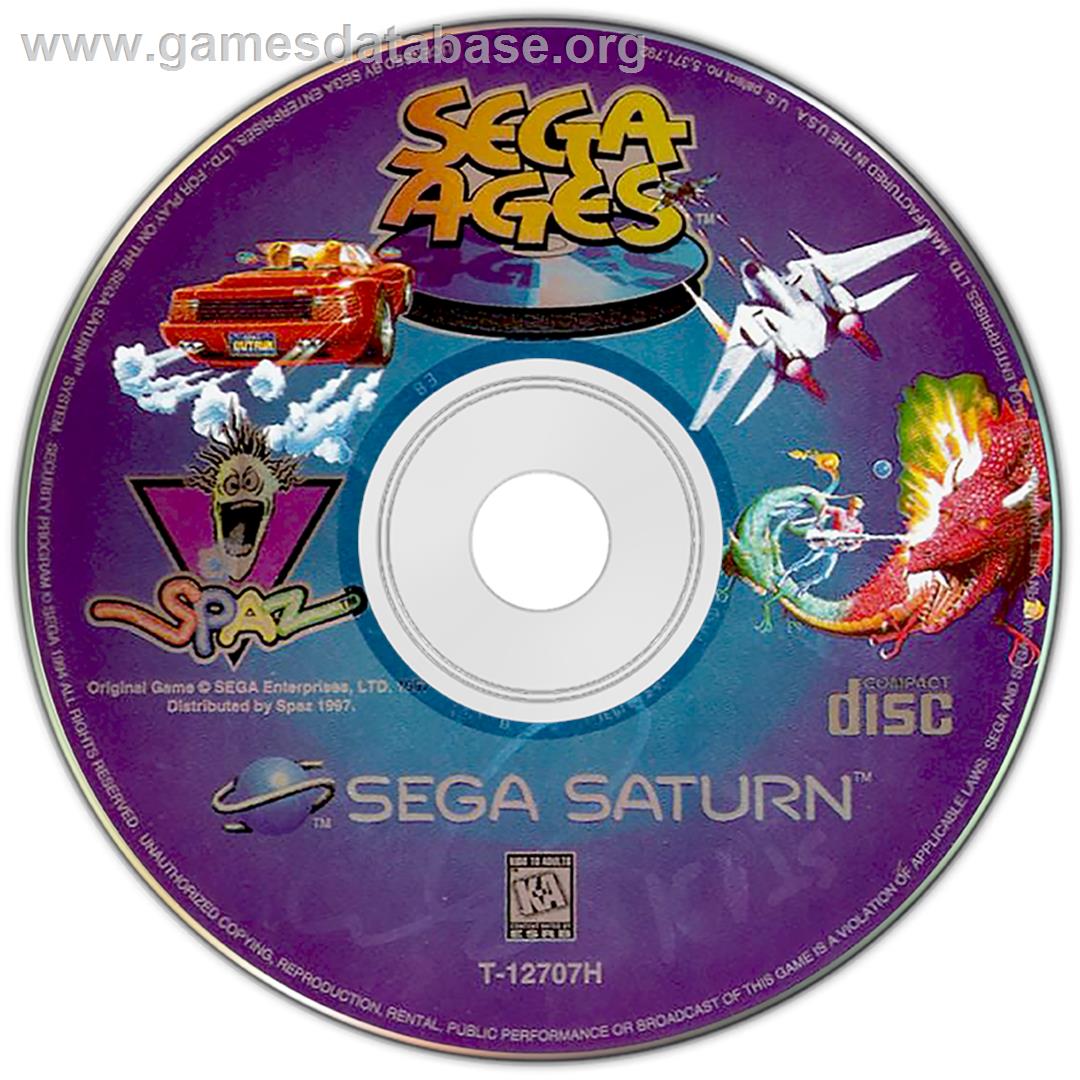 SEGA AGES: Volume 1 - Sega Saturn - Artwork - Disc