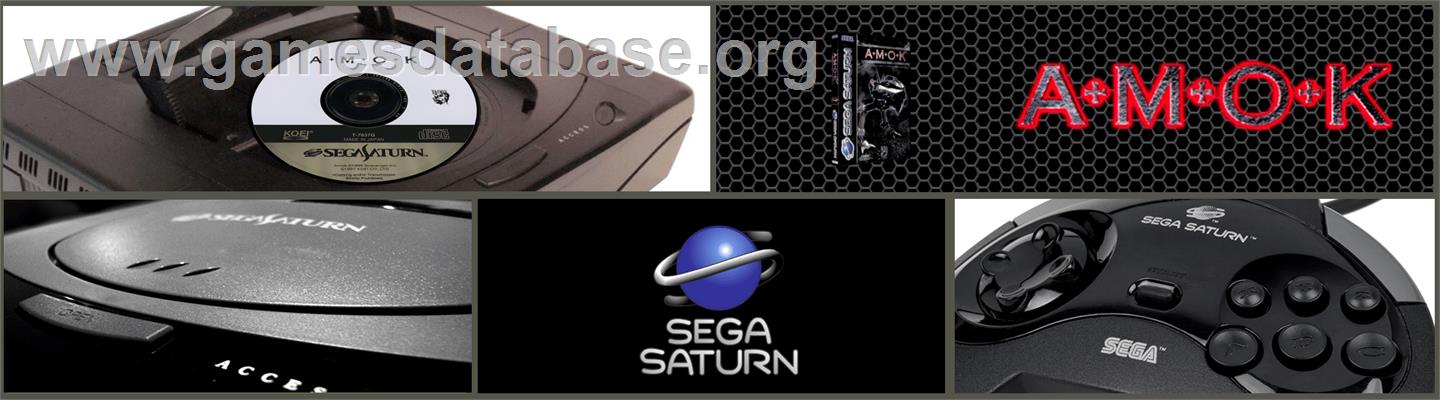 Amok - Sega Saturn - Artwork - Marquee