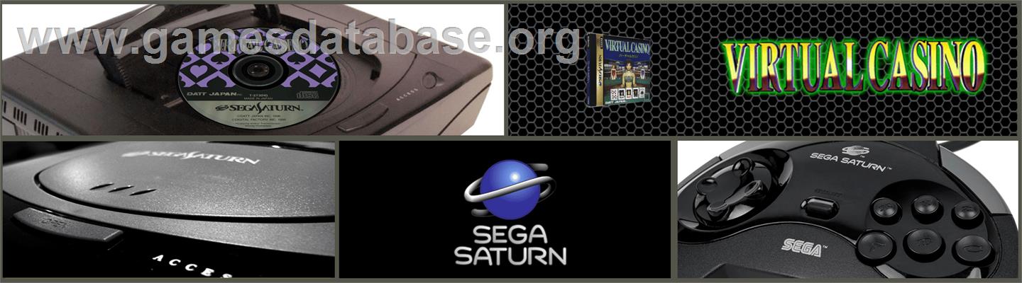 Virtual Casino - Sega Saturn - Artwork - Marquee