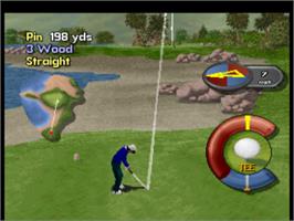 In game image of Actua Golf on the Sega Saturn.