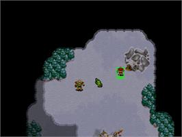 In game image of Warcraft 2 on the Sega Saturn.