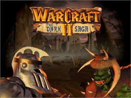 Title screen of Warcraft 2 on the Sega Saturn.