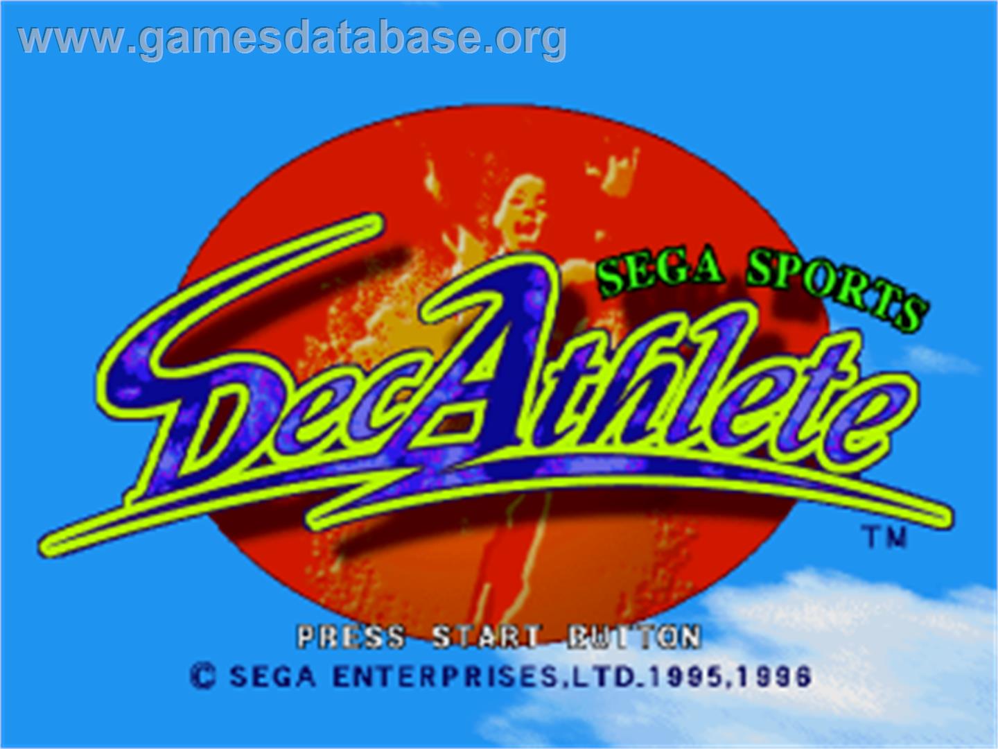 Athlete Kings - Sega Saturn - Artwork - Title Screen