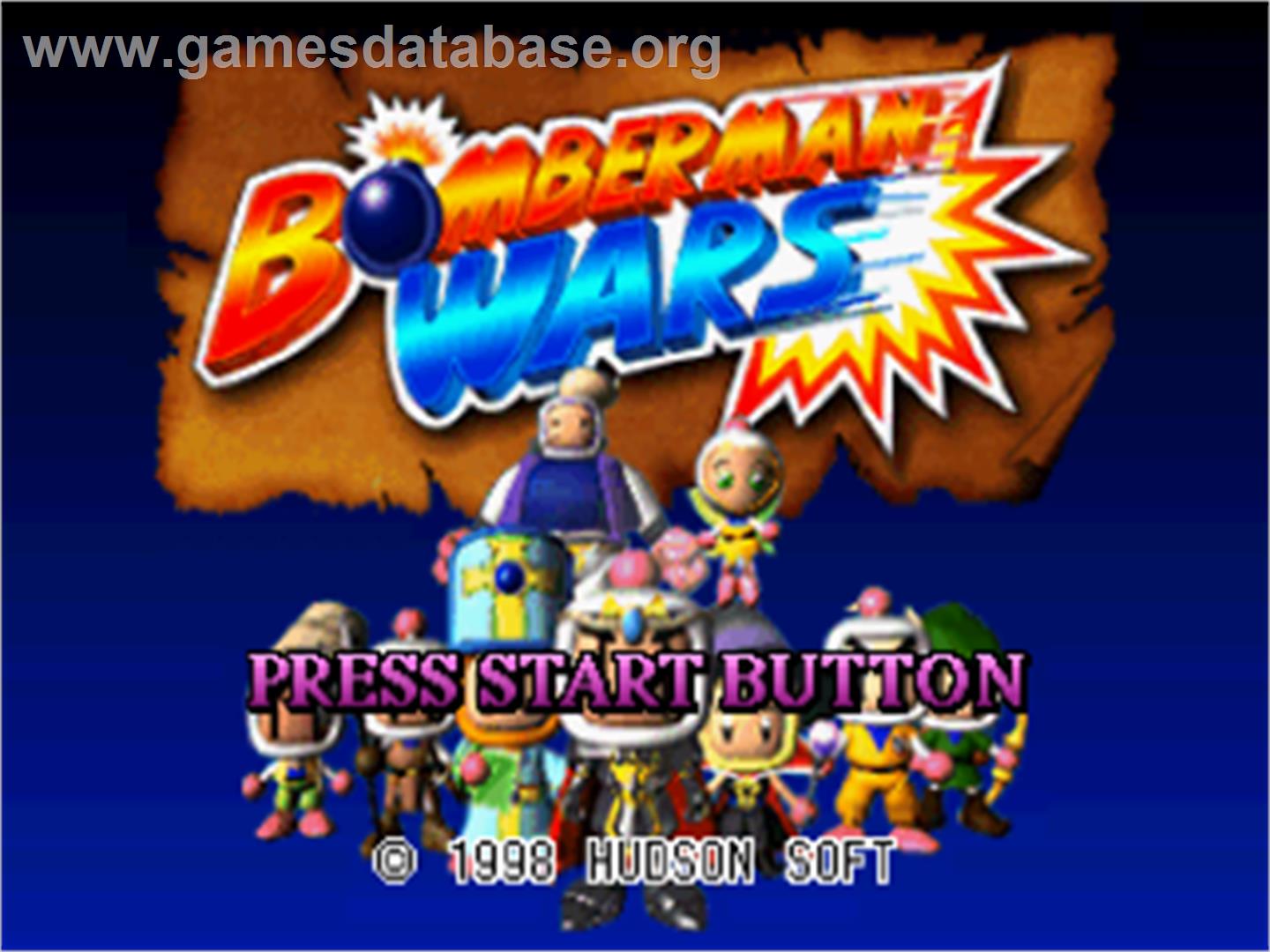 Bomberman Wars - Sega Saturn - Artwork - Title Screen