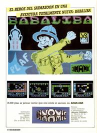 Advert for Babaliba on the Sinclair ZX Spectrum.