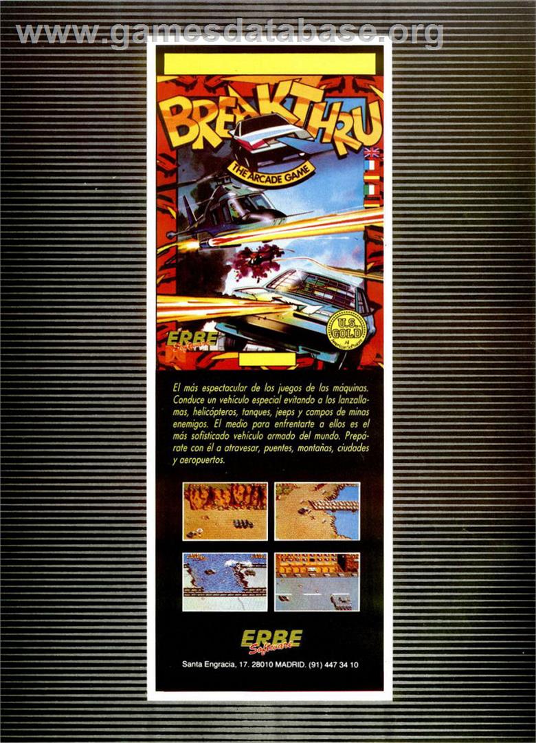 Breakthru - Sinclair ZX Spectrum - Artwork - Advert