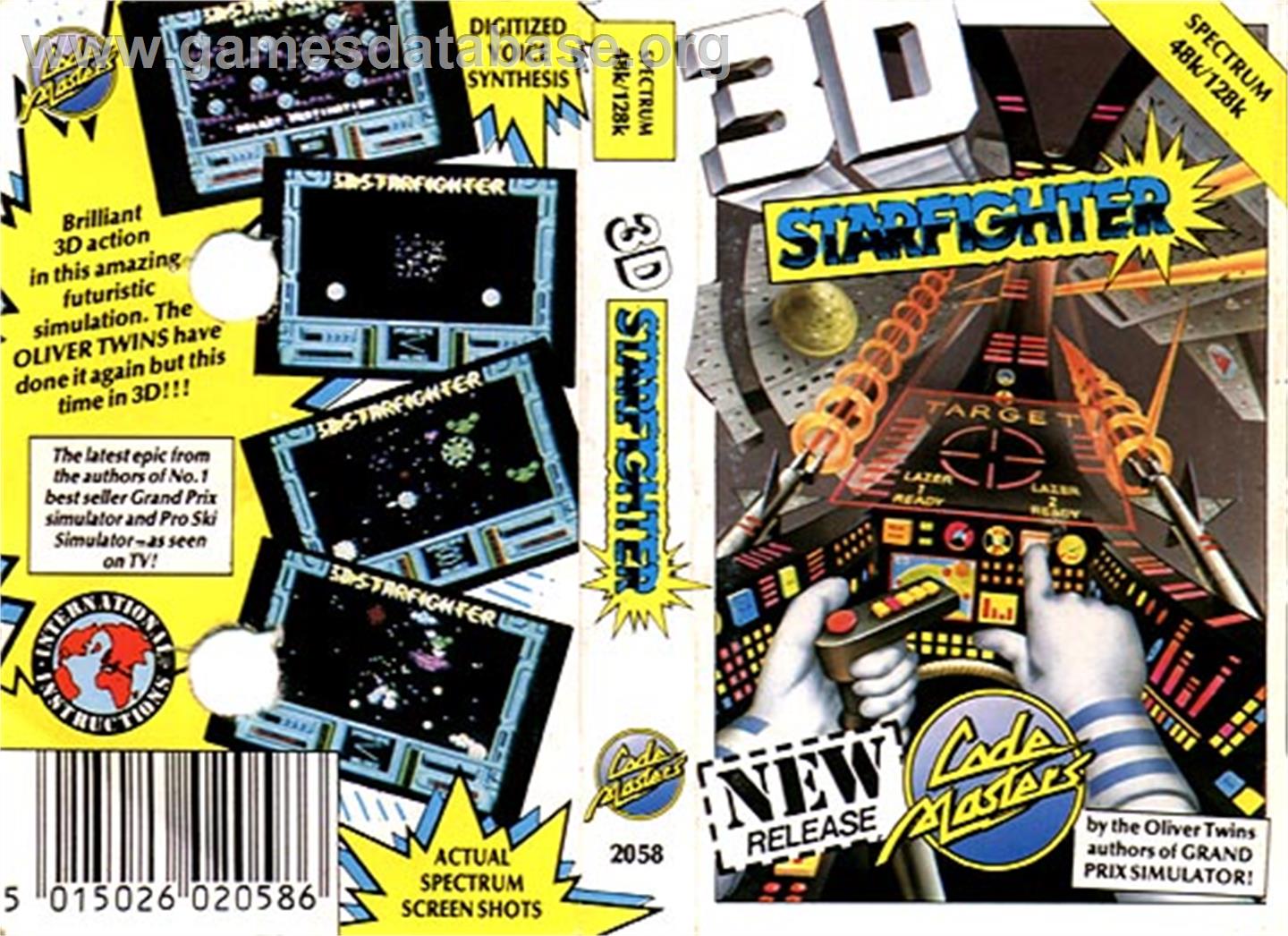 3D Starfighter - Sinclair ZX Spectrum - Artwork - Box