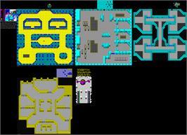 Game map for Alien Syndrome on the Amstrad CPC.