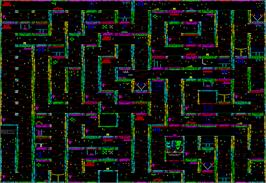 Game map for Soul of a Robot on the MSX.