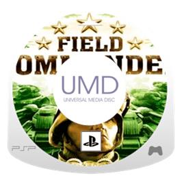 Artwork on the Disc for Field Commander on the Sony PSP.