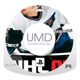 Artwork on the Disc for NHL 7 on the Sony PSP.