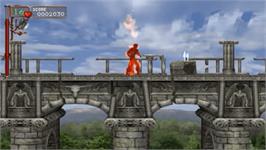 In game image of Castlevania: The Dracula X Chronicles on the Sony PSP.