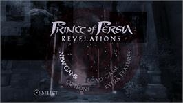 Title screen of Prince of Persia: Revelations on the Sony PSP.