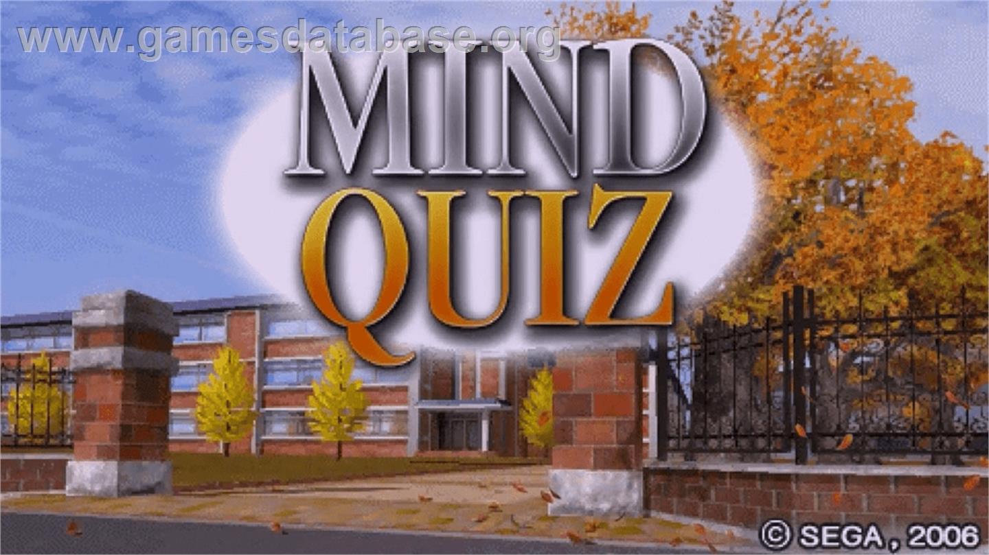 Mind Quiz - Sony PSP - Artwork - Title Screen