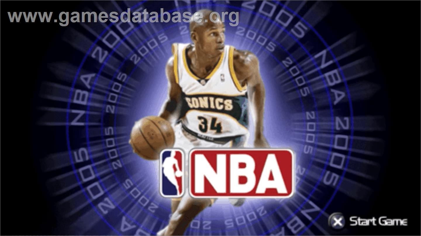 NBA - Sony PSP - Artwork - Title Screen