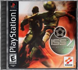 Box cover for ISS Pro Evolution on the Sony Playstation.