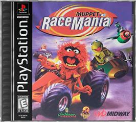 Box cover for Muppet RaceMania on the Sony Playstation.