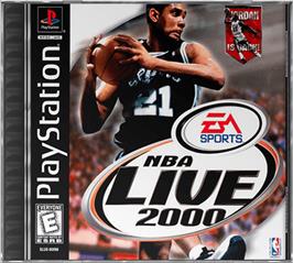 Box cover for NBA Live 2000 on the Sony Playstation.
