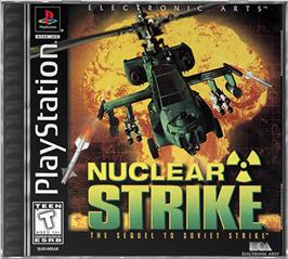 Box cover for Nuclear Strike on the Sony Playstation.