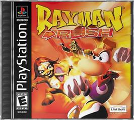 Box cover for Rayman Rush on the Sony Playstation.