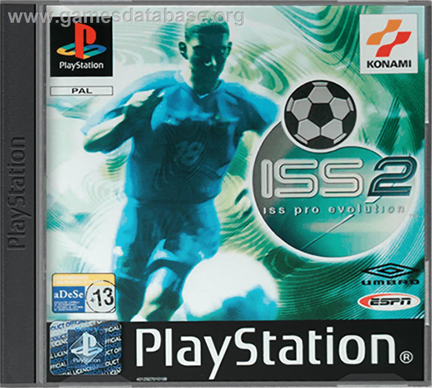 ISS Pro Evolution 2 - Sony Playstation - Artwork - Box