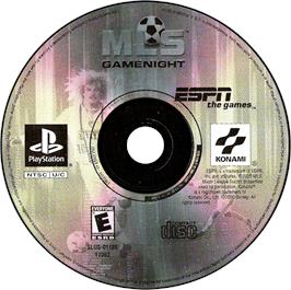 Artwork on the Disc for ESPN MLS GameNight on the Sony Playstation.