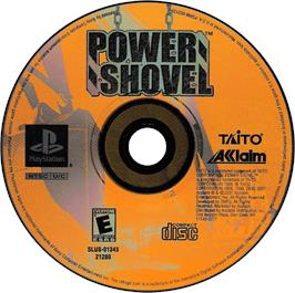 Artwork on the Disc for Power Shovel on the Sony Playstation.