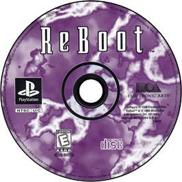 Artwork on the Disc for ReBoot on the Sony Playstation.